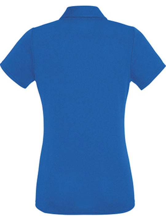 Fruit of the Loom Ladies Performance Women's Short Sleeve Promotional Blouse Royal