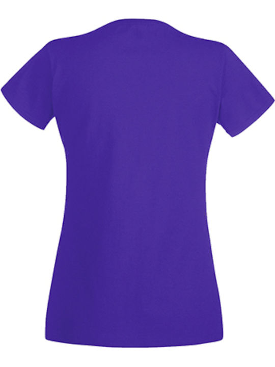 Fruit of the Loom Ladies Original T Women's Short Sleeve Promotional T-Shirt Purple