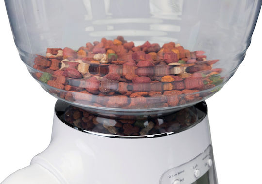 Trixie Automatic Plastic Bowl with Container Food for Dog & Cat 5lt 34cm in White Color