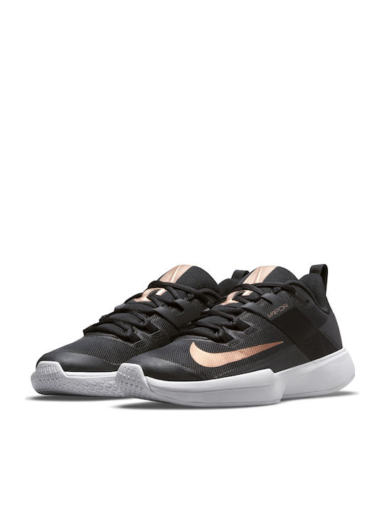 Nike Court Vapor Lite Γυναικεία Παπούτσια Τένις για Σκληρά Γήπεδα Black / Mtlc Red Bronze / White
