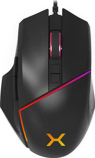 Krux Fuze Mouse RGB Gaming Mouse 12000 DPI Negru