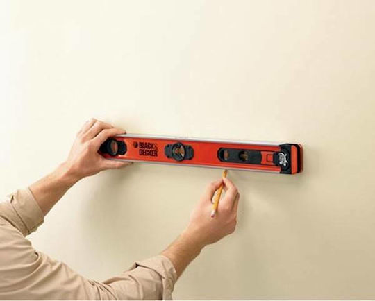 Black & Decker BDSL30 Nivel de spirit Din aluminiu 60buc cu 4 Ochiuri