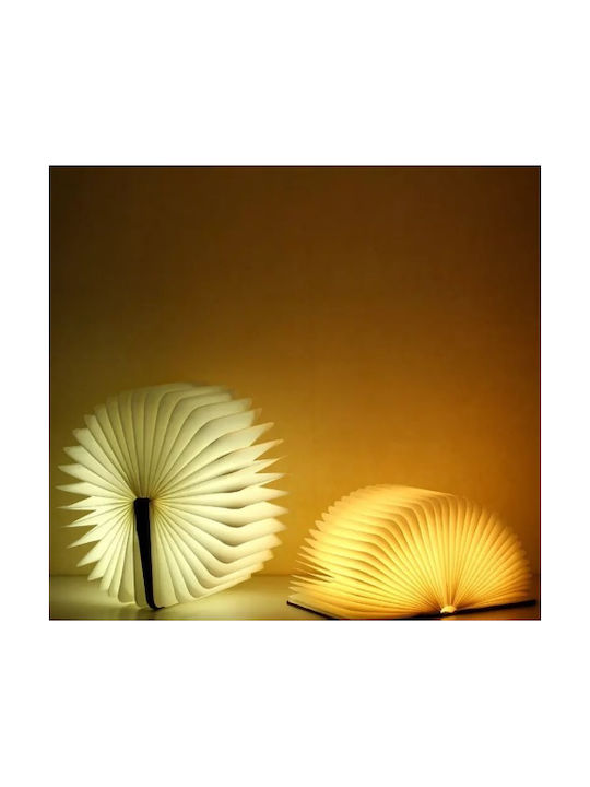 Gingko Διακοσμητικό Φωτιστικό Wood Grain LED Ρυθμιζόμενο Λευκό Βιβλίο