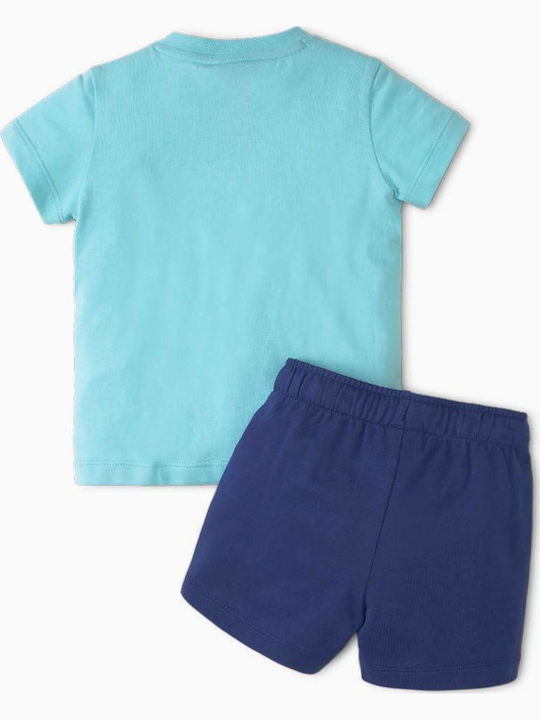 Puma Kinder Set mit Shorts Sommer 2Stück Hellblau