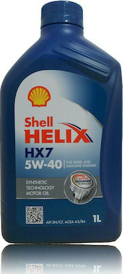 Shell Helix HX7 Synthetic Car Lubricant 5W-40 A3/B4 1lt