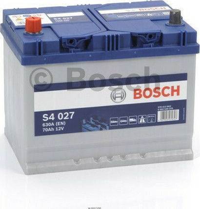 Bosch Car Battery S4027 with 70Ah Capacity and 630A CCA