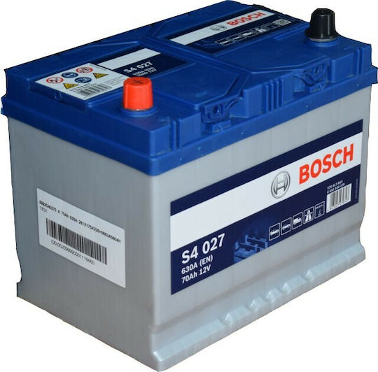 Bosch Car Battery S4027 with 70Ah Capacity and 630A CCA