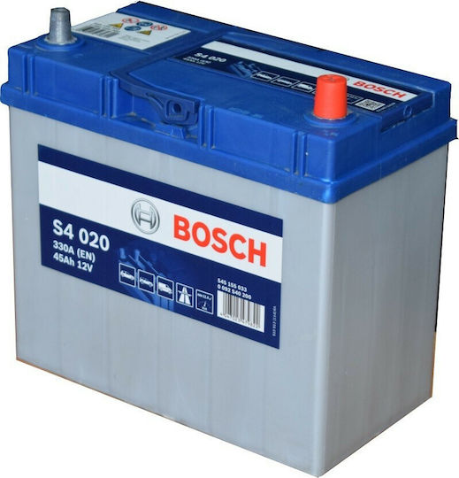 Bosch Car Battery S4020 with 45Ah Capacity and 330A CCA
