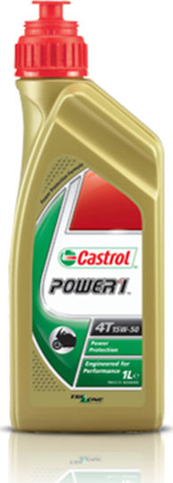 Castrol Power 1 4T Масло за мотоциклети за четиритактови двигатели 15W-50 1лт