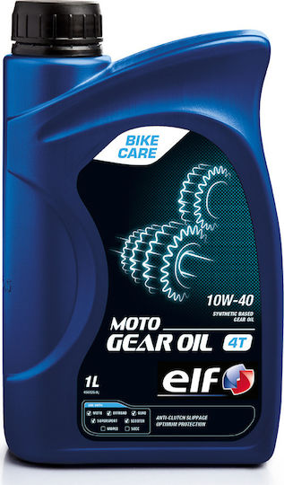 Elf Gear 10W-40 Λάδι Μοτοσυκλέτας για Τετράχρονους Κινητήρες 1lt