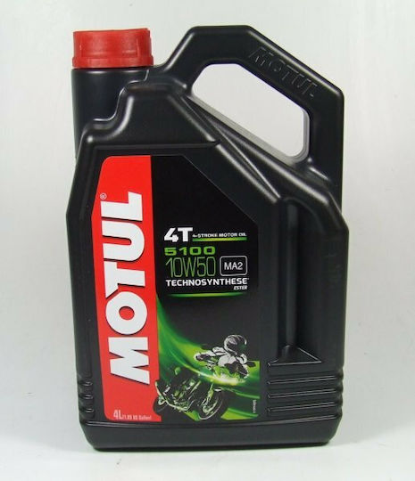 Motul 5100 4T 10W-50 Ημισυνθετικό Λάδι Μοτοσυκλέτας για Τετράχρονους Κινητήρες 4lt