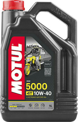 Motul 5000 4T Teilsynthetisch Motorradöl für Viertaktmotoren 10W-40 4Es