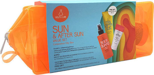 Youth Lab. Sun & After Sun Value Set with Sunscreen Face Cream, Sunscreen Body Lotion & After Sun