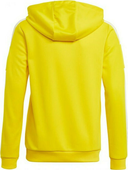 Adidas Kinder Sweatshirt mit Kapuze und Taschen Gelb Squadra 21