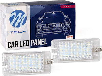 M-Tech Πλαφονιέρα Led Πορτ-Παγκαζ Hyundai 18Led 2τμχ