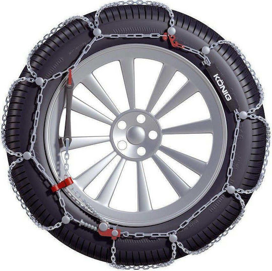 Konig CD-9 No 045 Anti-slip Chains Thickness 9mm Passenger Car 2pcs