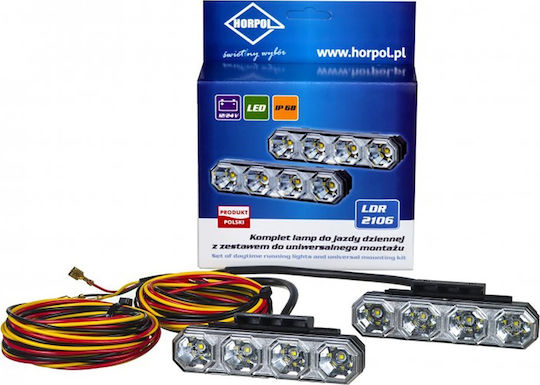 Horpol Φώτα Ημέρας Αυτοκινήτου σε σχήμα Μπάρας LED Universal 12 / 24V 6W 120cm 2τμχ
