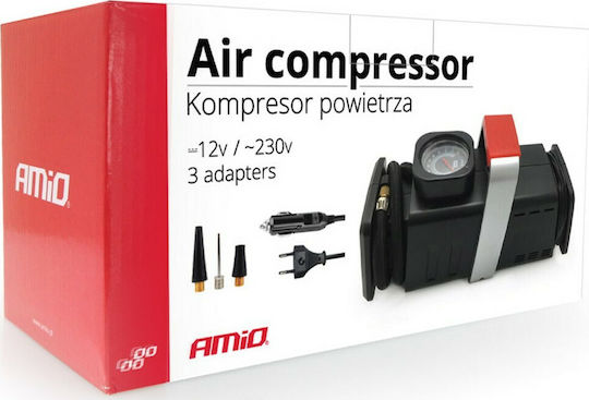 AMiO Τρόμπα Αυτοκινήτου 200PSI με Καλώδιο Αναπτήρα 12V