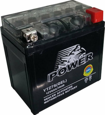 Power Batteries Μπαταρία Μοτοσυκλέτας Gel YTZ7S με Χωρητικότητα 6Ah