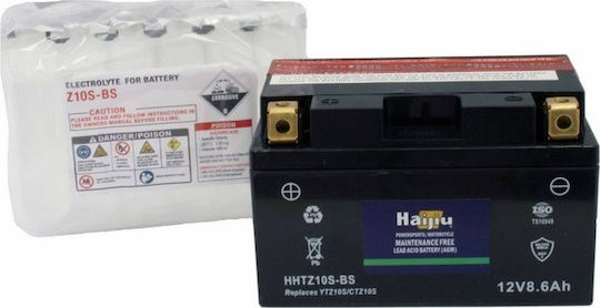 HaiJiu Затворен тип Мотоциклетна батерия YTZ10S-BS 190Спецификация с капацитет 8.6Ах