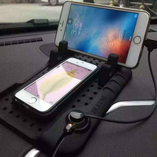 Βάση Κινητού Αυτοκινήτου Universal Holder & Charger με Αντιολισθητική Επιφάνεια