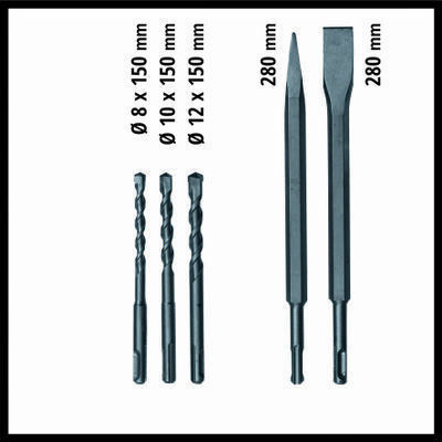 Einhell TE-RH 32 4F Kit Κρουστικό Σκαπτικό Πιστολέτο Ρεύματος 1250W με Υποδοχή SDS Plus 4257944