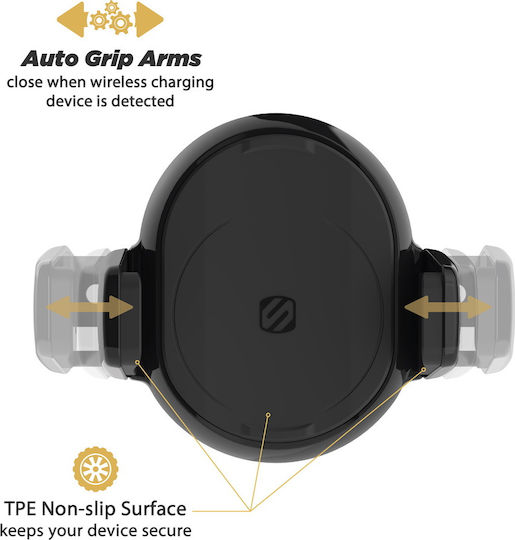 Scosche MagicGrip Dash Car Mobile Mount with Magnet and Wireless Charging Black