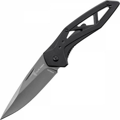 Elite Force EF 161 Pocket Knife Survival Black with Blade made of Stainless Steel