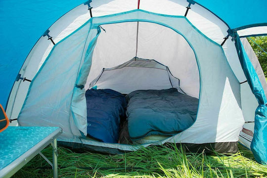 Coleman Cortes 3 Camping Tent Tunnel Mountaineering Blue with Double Cloth 3 Seasons for 3 People Waterproof 370x185x115cm