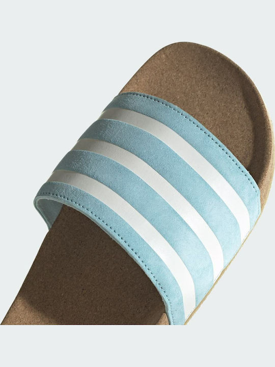 Adilette Men's Slides Hazy Sky / White