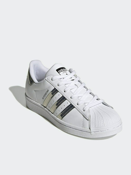 Adidas Superstar Γυναικεία Sneakers Cloud White / Silver Metallic / Core Black