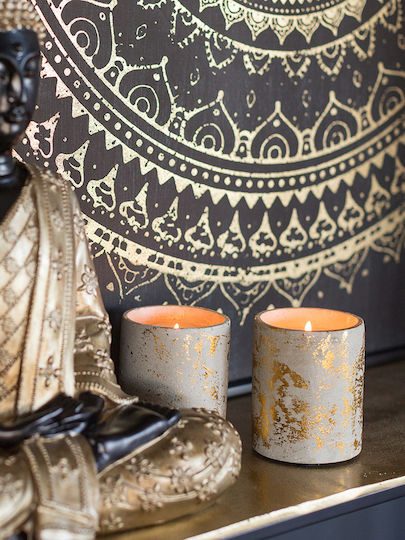 InTheBox Aromatic Candle in Jar with Sandalwood Scent 9x10cm