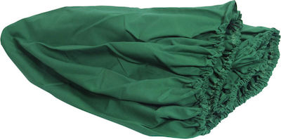 Felt of Fabric Green 150x150cm Καπαρντίντα Ροτόντα με Λάστιχο