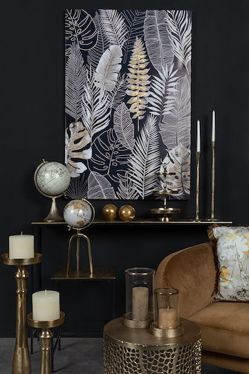 InTheBox Servier Metallische Etagere 3 Etagen 3 Schlitze Gold Ø22xY36cm P22xM22xY36cm