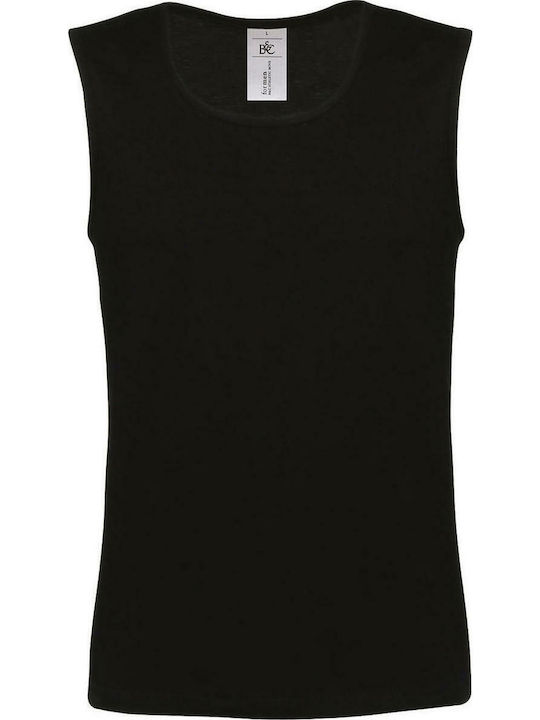 B&C Athletic Move Men's Sleeveless Promotional Blouse Black TM200-002