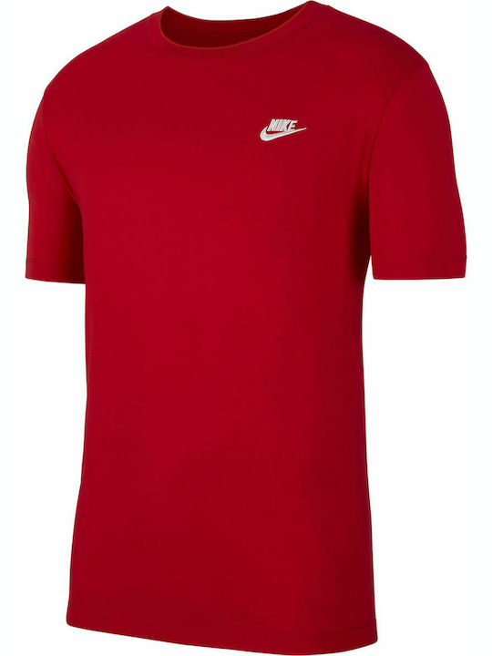 Nike Sportswear Club Мъжко Спортно Тениска с Къ...