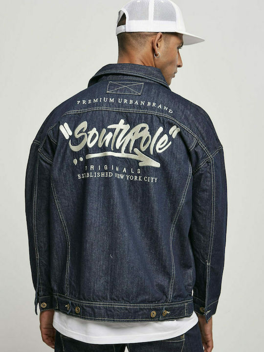 Southpole SP066 Men's Denim Jacket Navy Blue