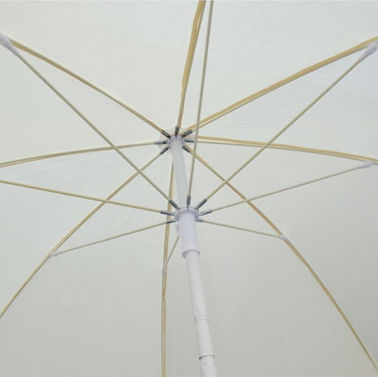 Freebox Foldable Beach Umbrella Diameter 2m White