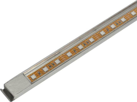 vidaXL Pool Waterfall with LED Lighting made of Stainless Steel 8x30x11.5cm Silver