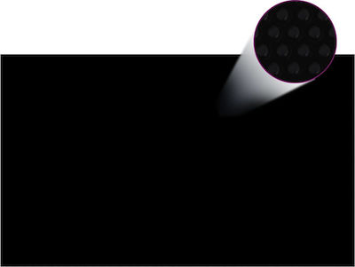 vidaXL Κάλυμμα Πισίνας Ορθογώνιο Μαύρο από Πολυαιθυλένιο 500x300cm
