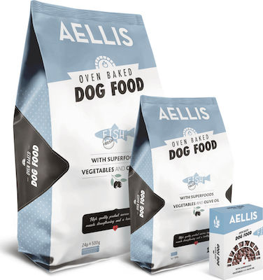 Aellis Oven Baked 2kg Dry Food for Adult Dogs with Vegetables and Fish