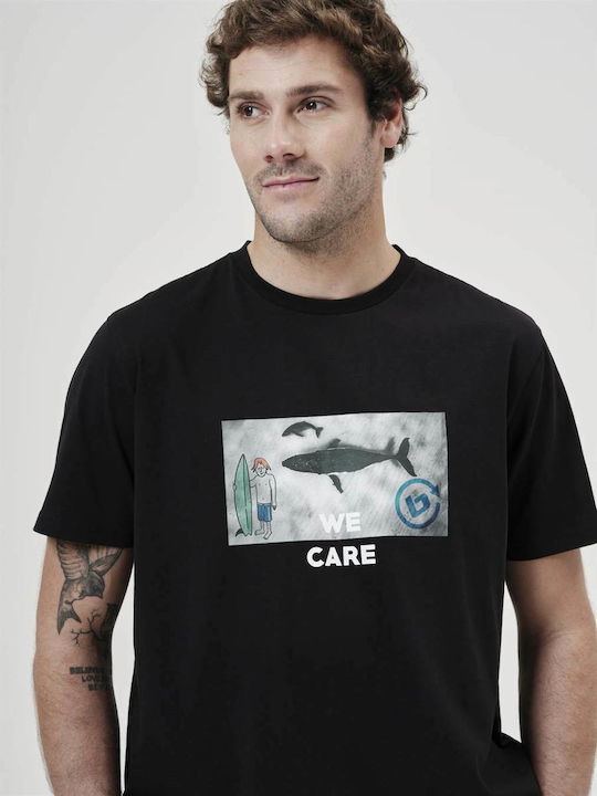T-shirt Μαύρο
