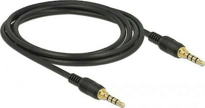 DeLock TRRS 3.5mm male - 3.5mm male Cable Black 2m (85598)