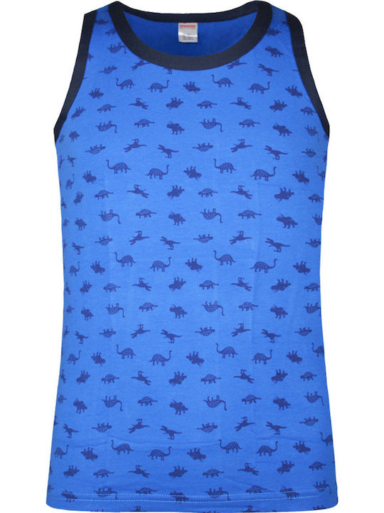 Energiers Kids' Set with Undershirts Sleeveless Blue 3pcs