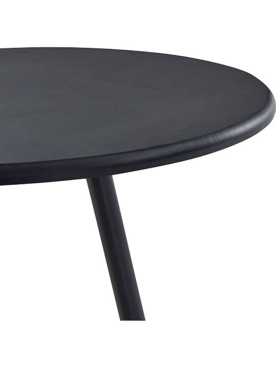 vidaXL Bar Set for Small Outdoor Spaces 3 Pieces Black