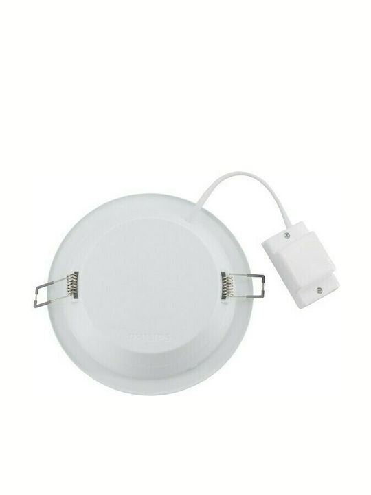 Philips Στρογγυλό Χωνευτό LED Panel 22W με Φυσικό Λευκό Φως 4000K 17.5εκ.