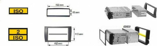 Phonocar Πρόσοψη R/CD για Smart Fortwo 2007-2010 / FourFour 2004-2006 Μαύρο