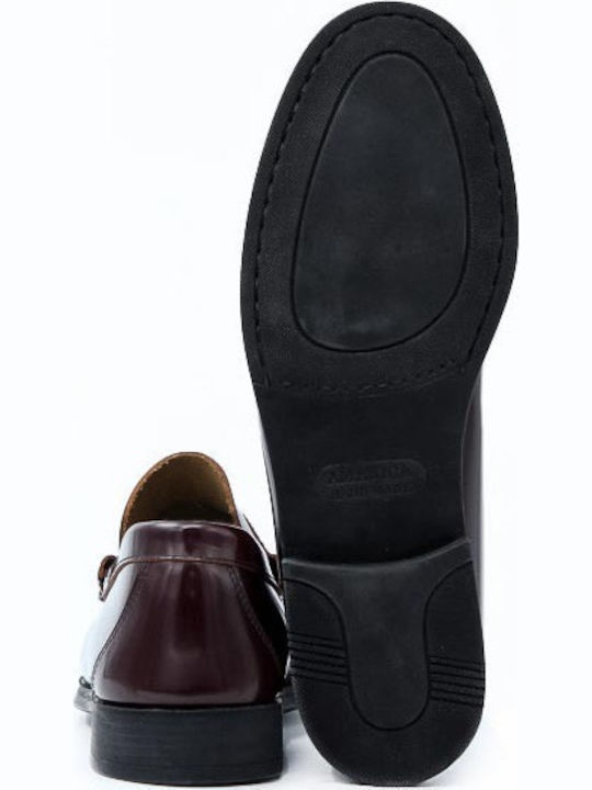 0131 Δερμάτινα Ανδρικά Loafers σε Μπορντό Χρώμα