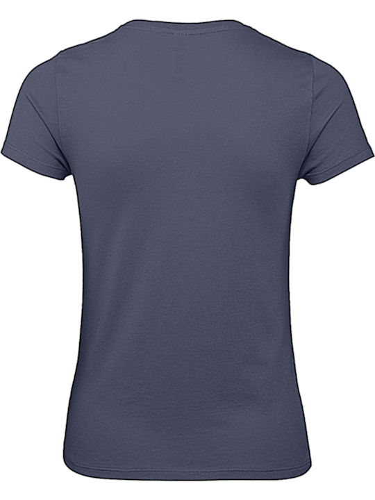 B&C E150 Women's Short Sleeve Promotional T-Shirt Denim