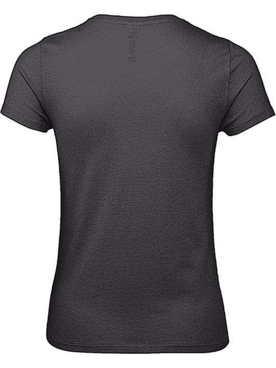 B&C E150 Women's Short Sleeve Promotional T-Shirt Urban Black